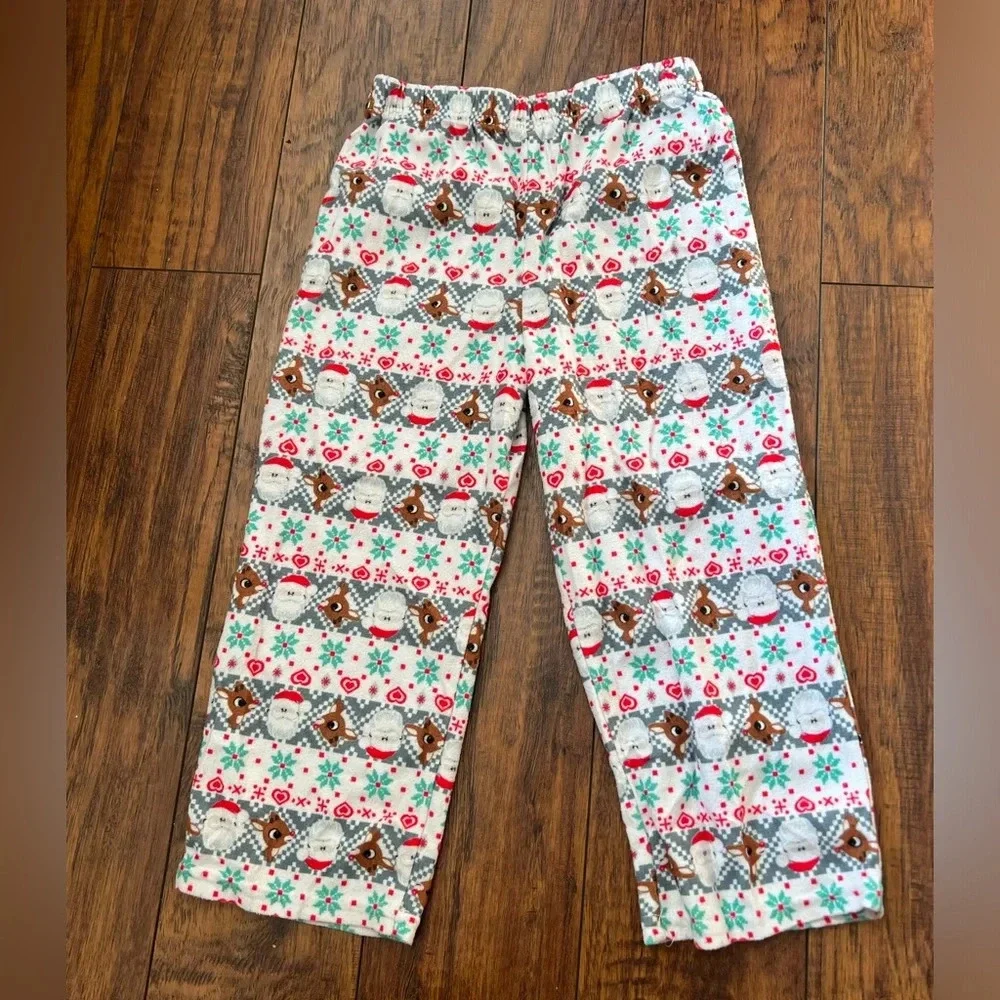 Toddler Rudolph the Red-Nosed Reindeer Santa Fair lsle Coat Pajama Set | 4T